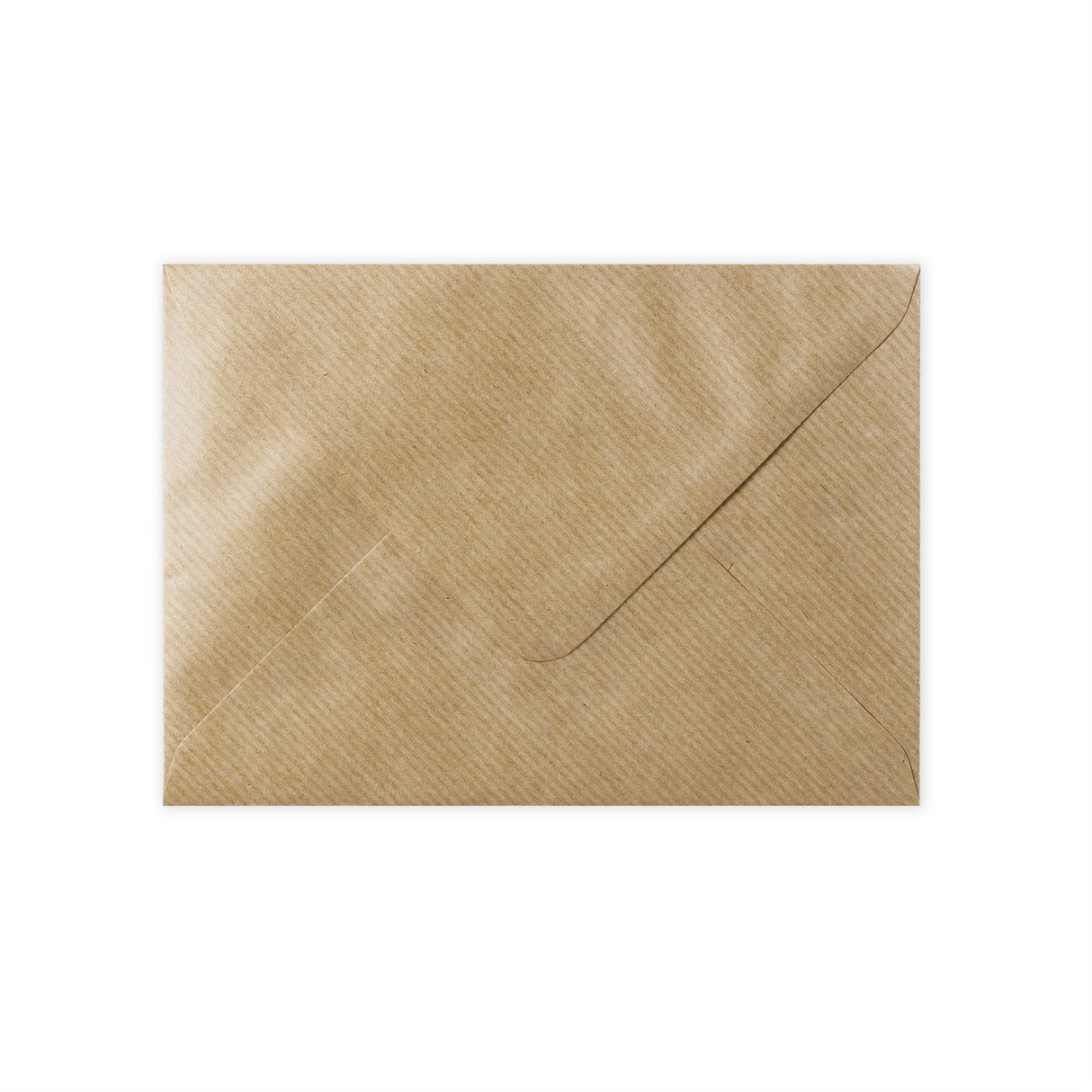 125x175mm Rjava rebrasta denarnica Gumirano Plain 100gsm tkane kuverte