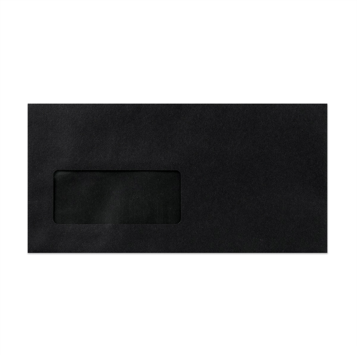 110x220mm DL črno okno denarnice 39x93mm 22up 19lhs lupina in tesnjenje 120gsm ovojnice