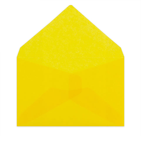 Translucent Envelopes Yellow 62 x 98 mm