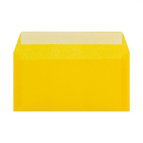 Translucent Envelopes Yellow 110 x 220 mm (DL)