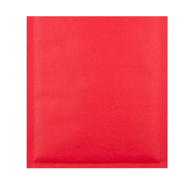 Coloured Kraft Paper Bubble Bag Mailers Red 165 x 165 mm