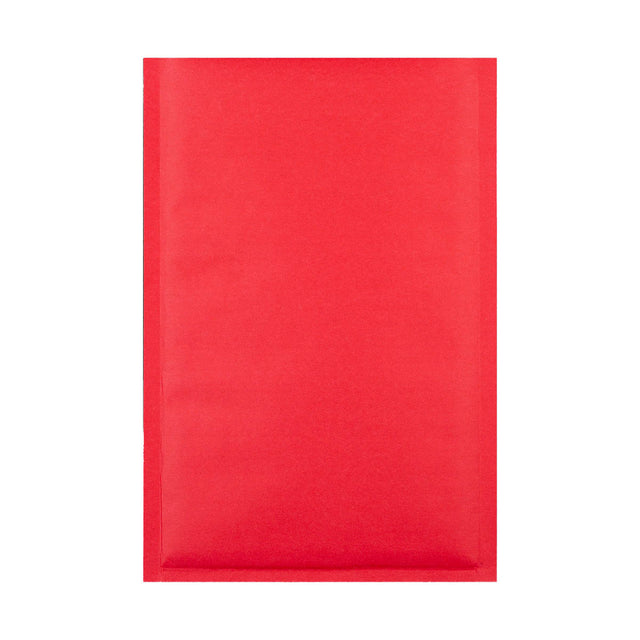 Coloured Kraft Paper Bubble Bag Mailers Red 250 x 180 mm (C5)