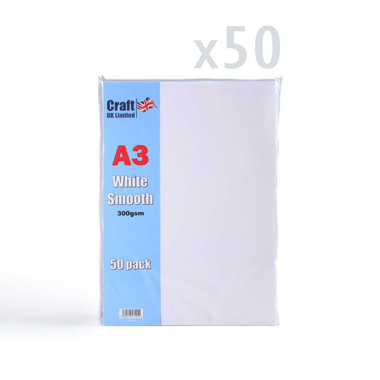 A3 Bela Kartica 300 g/m² paket 50 kosov