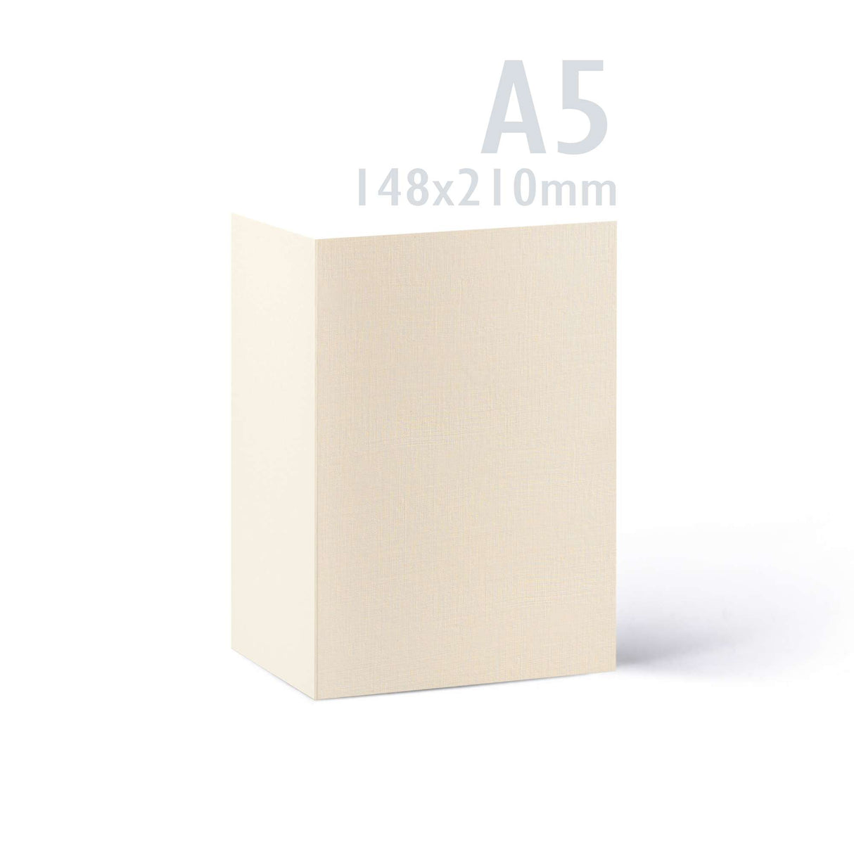 Kartice in ovojnice z laneno teksturo – pakiranje