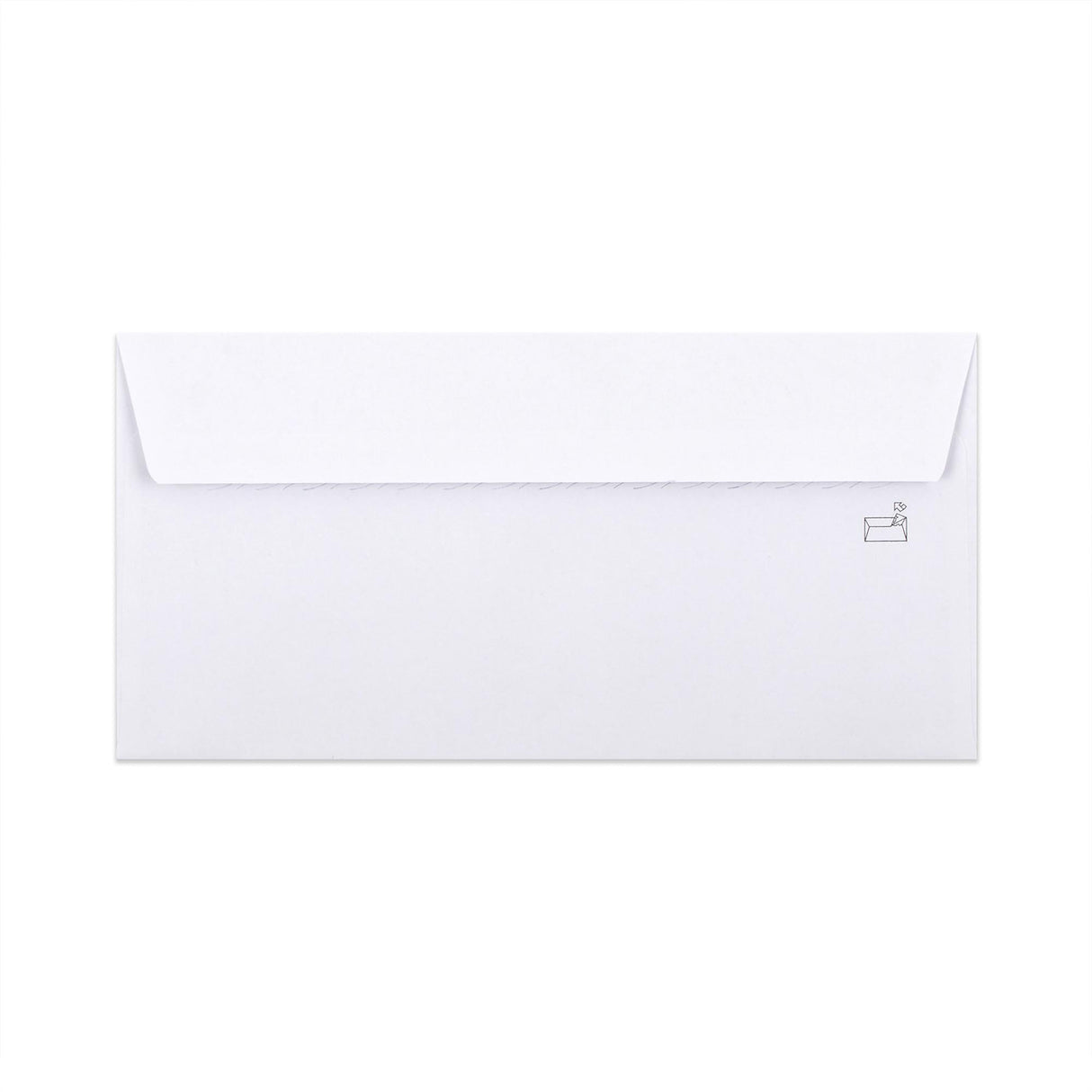Bela ovojnica z notranjim tiskom – z okencem 110x220 mm (DL) 90gr/m²