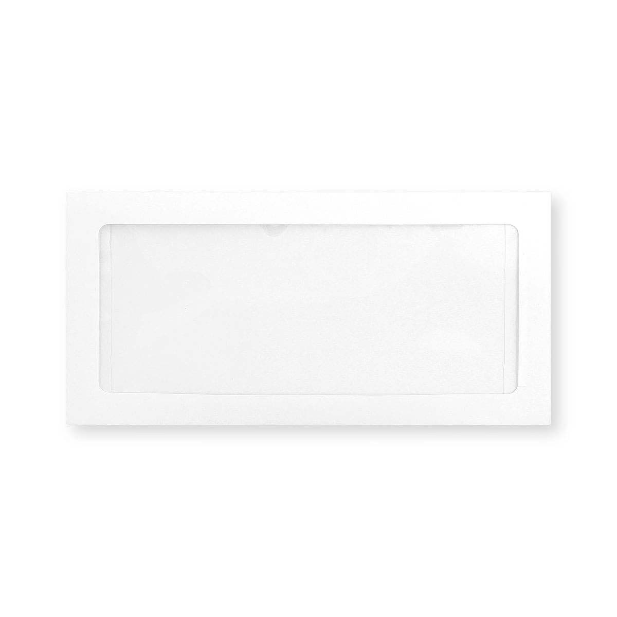 110x220mm Bela denarnica Celoten pogled okno Lupina in tesnjenje 160gsm ovojnice