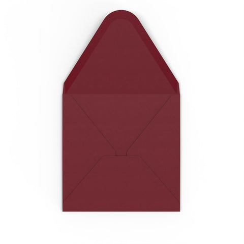 Burgundy envelopes Burgundy 110 x 110 mm Gummed