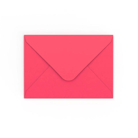 Bright Pink Gummed V-Flap Envelope (125 x 175mm)