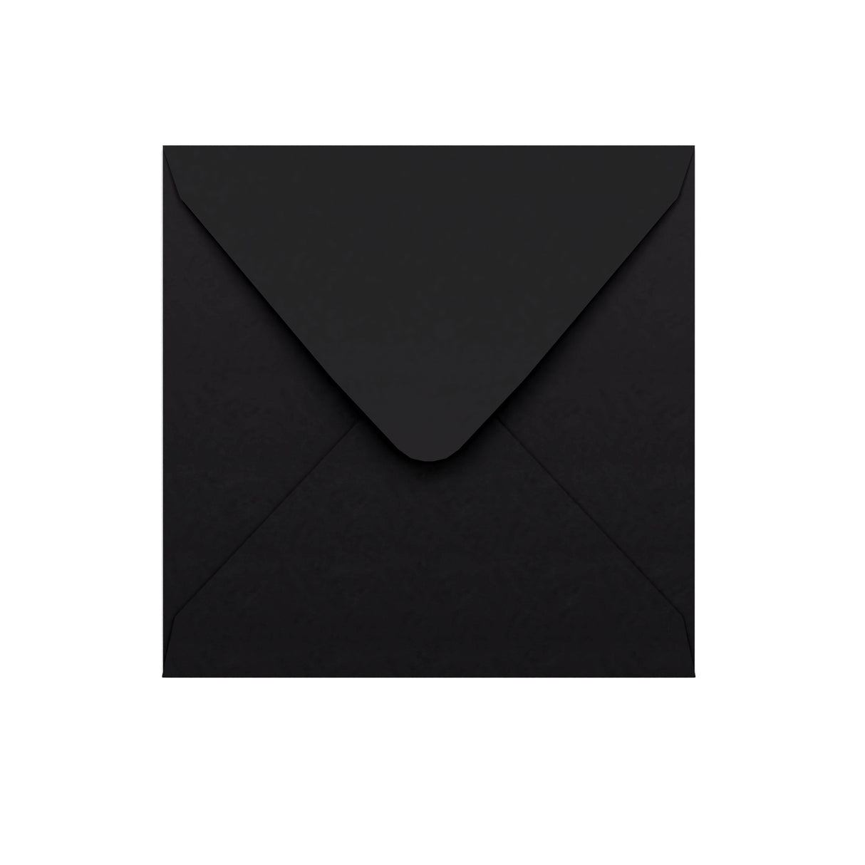 Črna ovojnica z V-zavihkom 155×155 mm