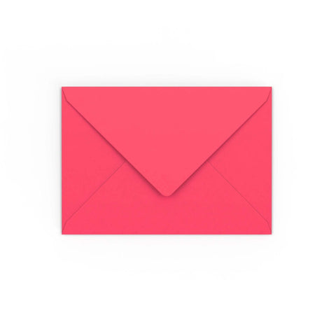 C6 Bright Pink Gummed V-Flap Envelope (114 x 162mm)