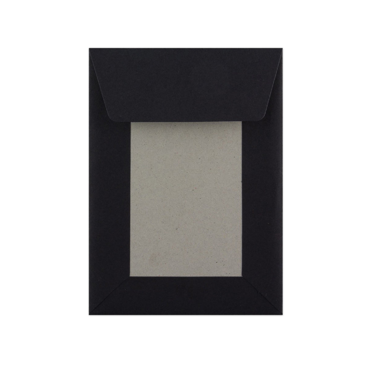 Črna Kuvert s Kartonskim Hrbtom 162x114 mm (C6)