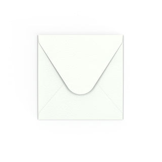 Bela kuverta z učinkom kladiva 110x100 mm