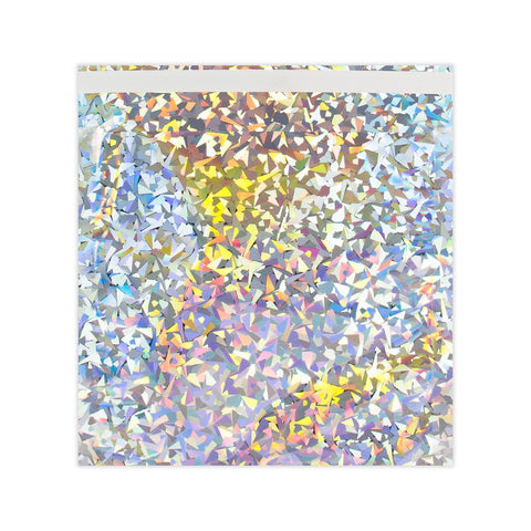 Holographic Finish Foil Bags Silver Holographic 165 x 165 mm