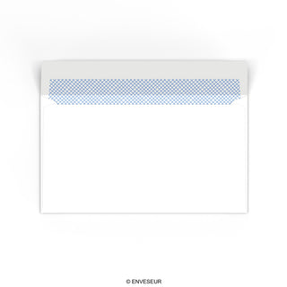 89x152mm Bela denarnica Ravna loputa Gumirano 80gsm neprozorne ovojnice