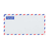 110x220mm DL Bela denarnica Gumirano Airmail Block & Border 75gsm Neprozorne ovojnice