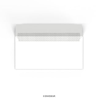 110x220mm DL Bela denarnica Peel &amp; Seal 100gsm Neprozorni notranji &scaron;ivi Tkane ovojnice