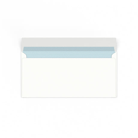 110x220mm DL Bela denarnica Peel &amp; Seal 100gsm Neprozorni notranji &scaron;ivi Tkane ovojnice