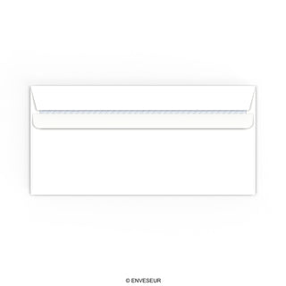 110x220mm DL Bela denarnica Samotesnilo 90gsm Neprozorne tkane ovojnice