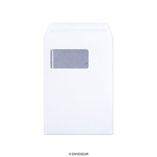 229x162mm C5 Bel žep 90gsm Samotesnilni neprozorni navpični ovoji oken