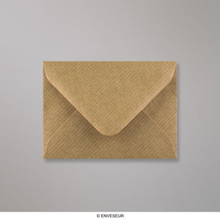 70x100mm rjava rebrasta denarnica Gumirano Plain 100gsm tkane kuverte