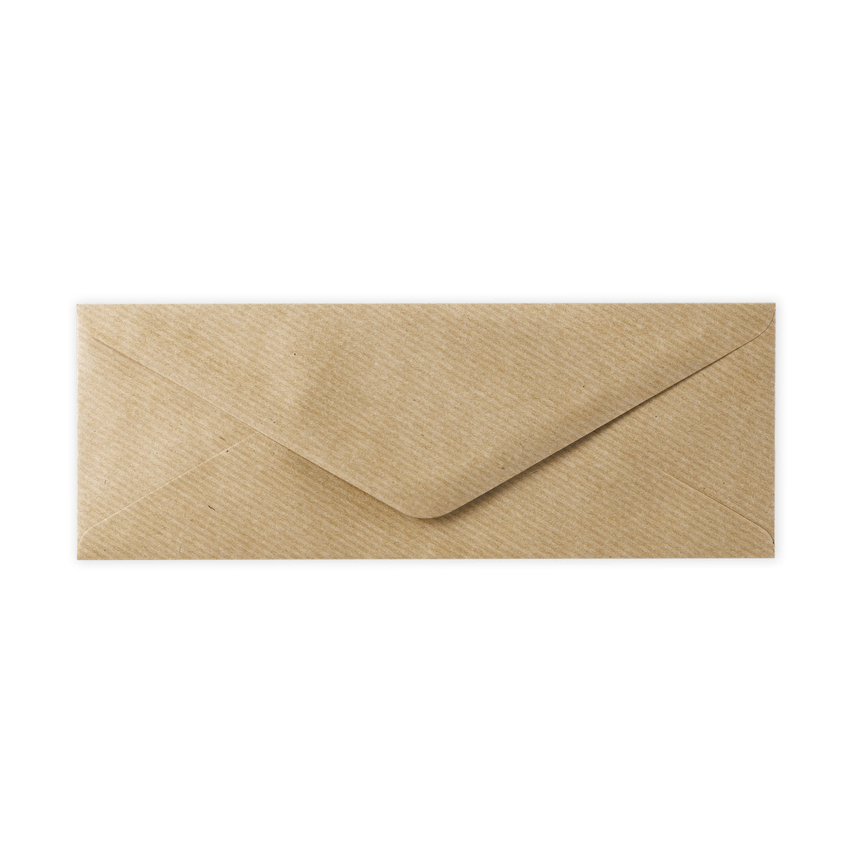 80x215mm Rjava rebrasta kvadratna V loputa gumirana 100gsm kuverte