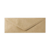 80x215mm Rjava rebrasta kvadratna V loputa gumirana 100gsm kuverte
