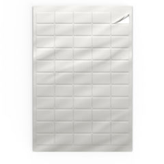 Rectangle Adhesive Labels Silver 36 x 22 mm (55 labels)