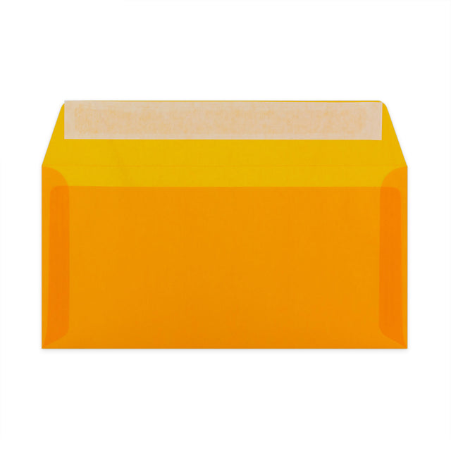 Translucent Envelopes Orange 110 x 220 mm (DL)