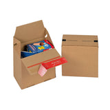 Kartonska škatla s samozapiralnim zapiralom za pošiljanje