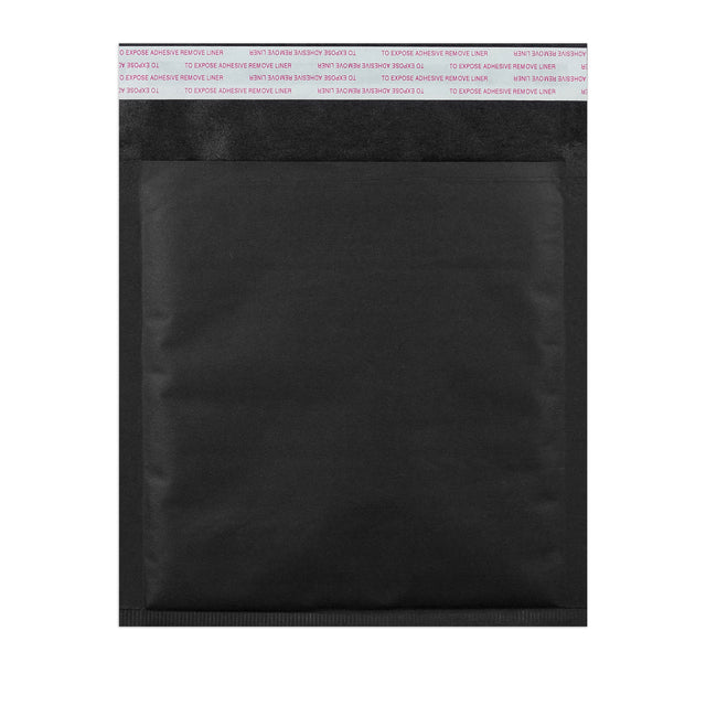 Coloured Kraft Paper Bubble Bag Mailers Black 165 x 165 mm