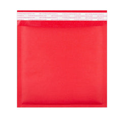 Coloured Kraft Paper Bubble Bag Mailers Red 165 x 165 mm