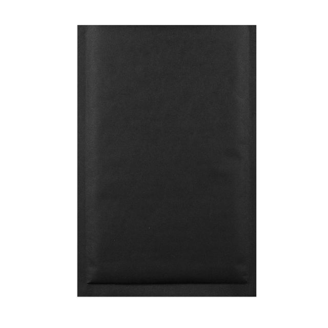 Coloured Kraft Paper Bubble Bag Mailers Black 250 x 180 mm (C5)