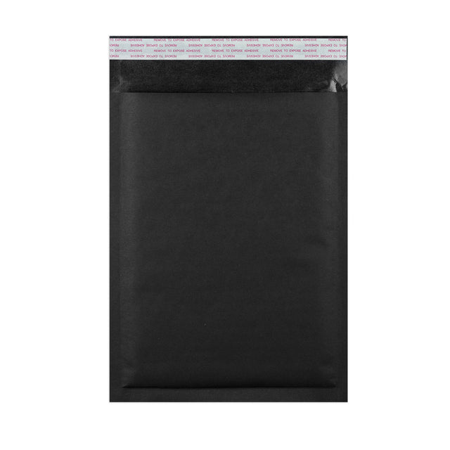 Coloured Kraft Paper Bubble Bag Mailers Black 350 x 250 mm