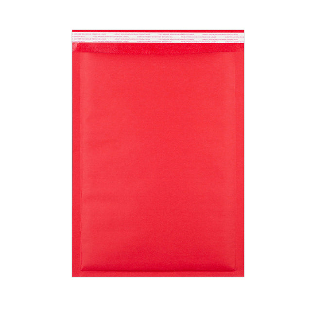 Coloured Kraft Paper Bubble Bag Mailers Red 450 x 320 mm (C3)