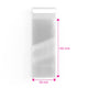 Cello Bags (Non-Header) Clear 165 x 65 mm