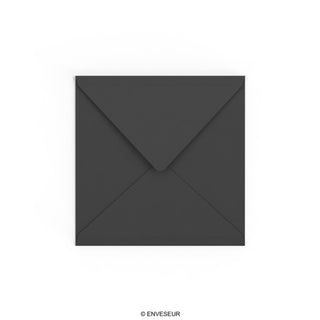 Črna kuverta 155x155 mm