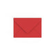 C6 Cherry Red British Made Gummed V-Flap Envelope (114 x 162mm)