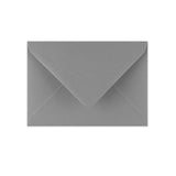 114x162mm C6 Temno siva denarnica V loputa Gumirano Plain 100gsm ovojnice