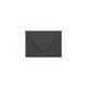 C7 Black British Made Gummed V-Flap Envelope (82 x 113mm)