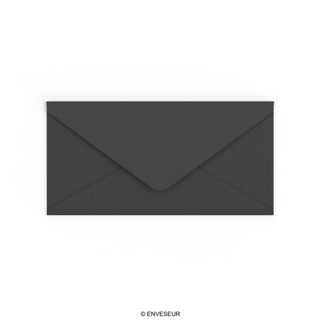 Črna kuverta 110x220 mm (DL)