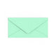 DL Jade Green British Made Gummed V-Flap Envelope (110 x 220mm)
