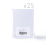 Bele trodelne kartice z reliefno teksturo in ovalno odprtino – pakiranje