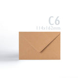 Kraft Kuverte 110 g/m² paket 150 kosov