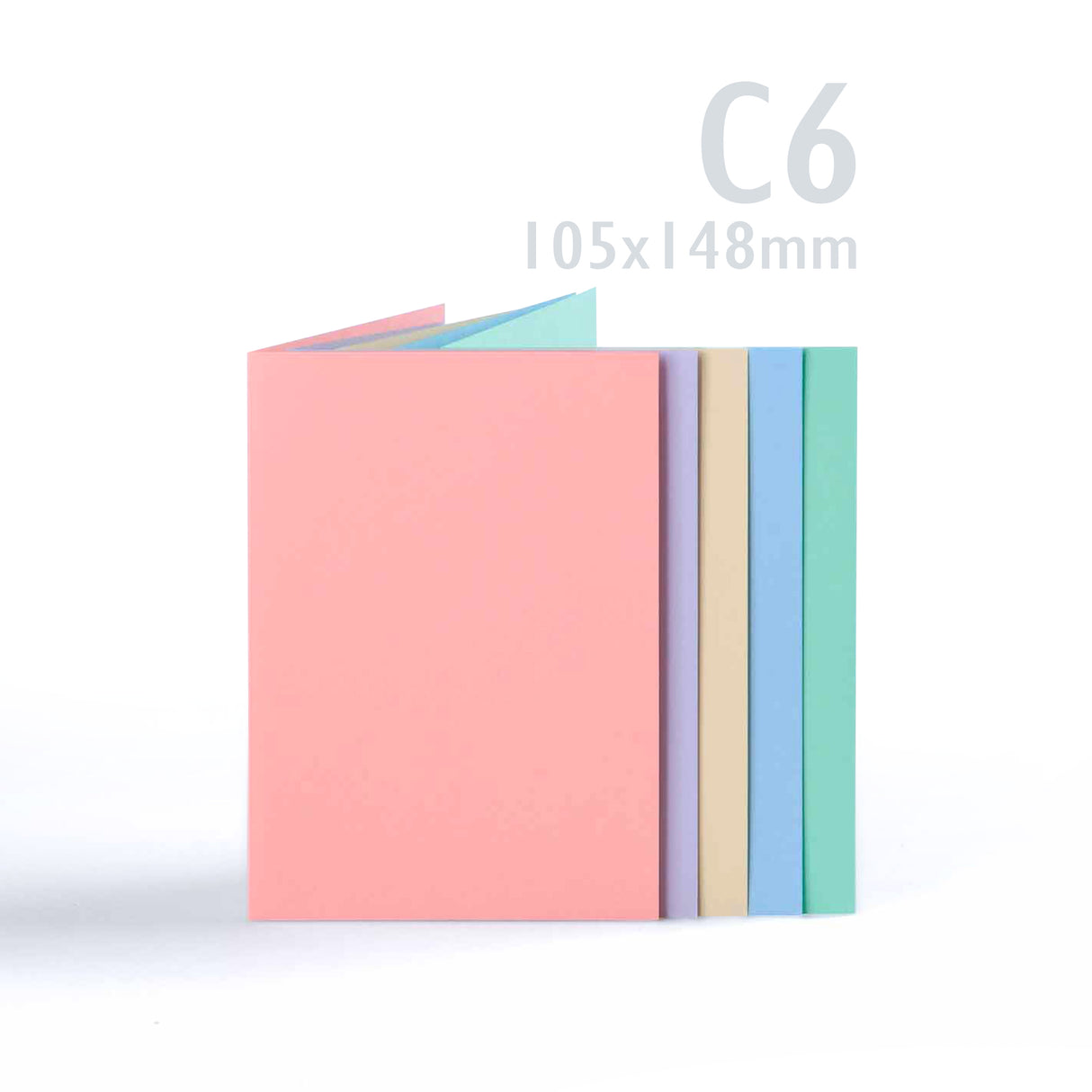 Mešanica pastelnih kartic 225 g/m² in kuverte 100 g/m²