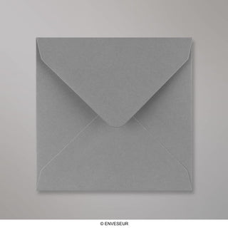 130x130mm temno siva denarnica V loputa gumirano plain 120gsm kuverte