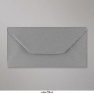 110x220mm DL temno siva denarnica V loputa gumirano navadna ovojnica 120gsm