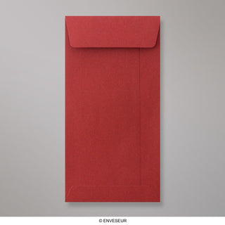 220x110mm Temno rdeča lupina in tesnilni žep 110gsm ovojnica