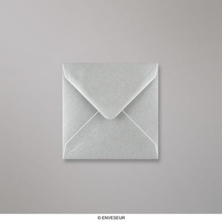 116x116mm Kovinski srebrni kvadrat Gumirano Plain 100gsm tkane ovojnice