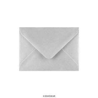 82x113mm C7 Kovinska srebrna gumirana V loputa 100gsm ovojnice
