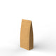 Paper Kraft Food Bags Manila 215 x 85 mm Plain
